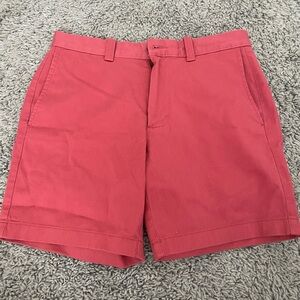 J Crew 7” Seam Boys Red Shorts